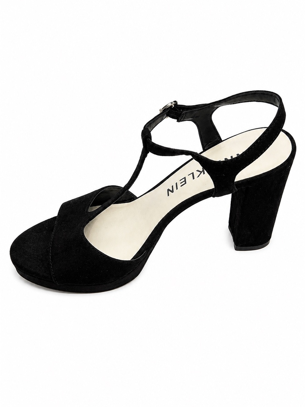 Anne Klein Vita T-Strap Sandals – Women’s 8.5M – Block Heel